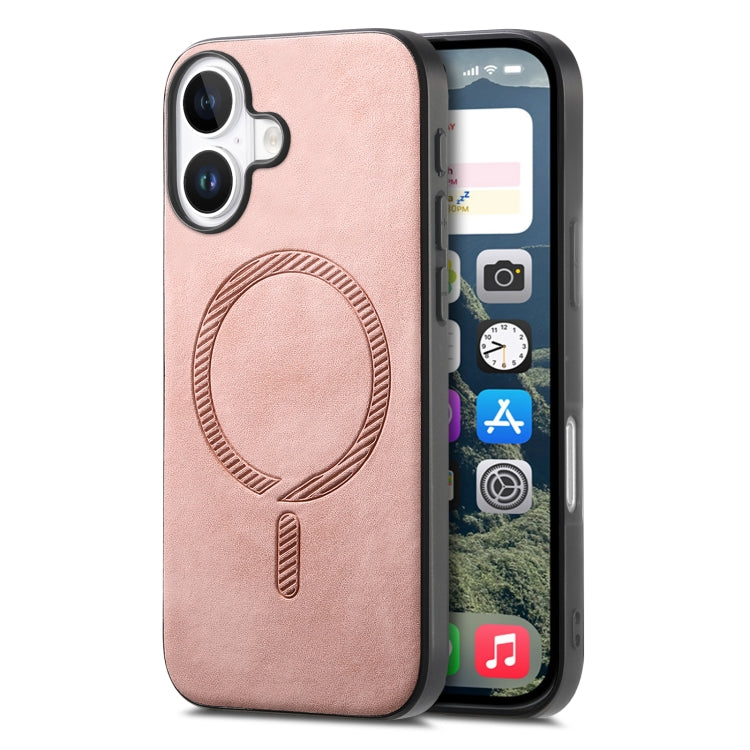 Solid Color Retro Magsafe PU Back Cover Phone Case, For iPhone 16 Pro, For iPhone 16 Plus, For iPhone 16