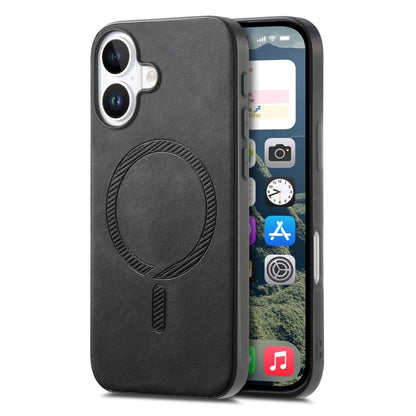 Solid Color Retro Magsafe PU Back Cover Phone Case, For iPhone 16 Pro, For iPhone 16 Plus, For iPhone 16