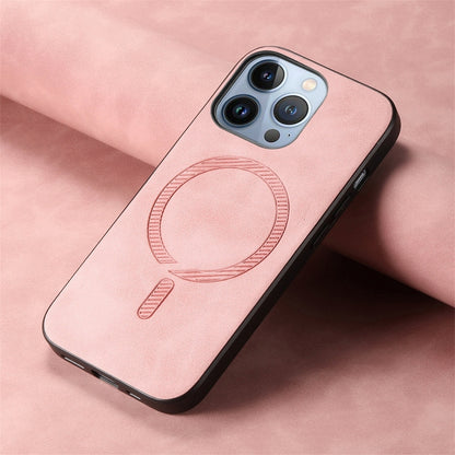 Solid Color Retro Magsafe PU Back Cover Phone Case, For iPhone 16 Pro, For iPhone 16 Plus, For iPhone 16