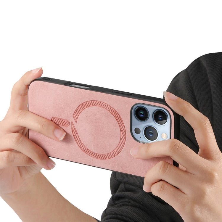 Solid Color Retro Magsafe PU Back Cover Phone Case, For iPhone 16 Pro, For iPhone 16 Plus, For iPhone 16
