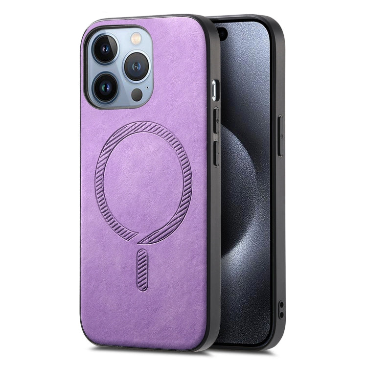 Solid Color Retro Magsafe PU Back Cover Phone Case, For iPhone 16 Pro, For iPhone 16 Plus, For iPhone 16