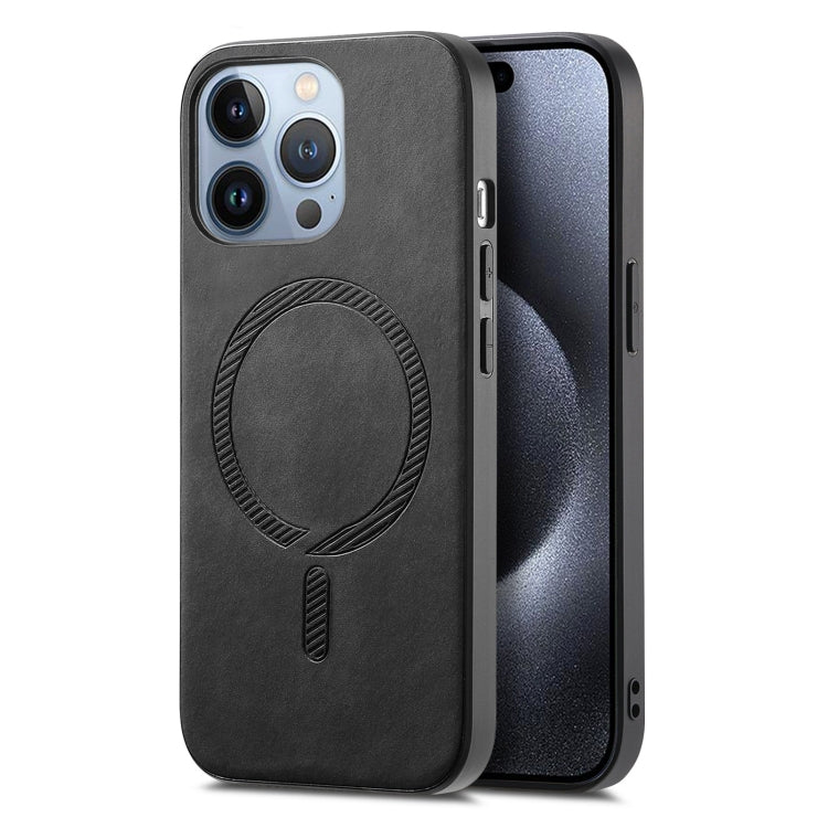 Solid Color Retro Magsafe PU Back Cover Phone Case, For iPhone 16 Pro, For iPhone 16 Plus, For iPhone 16