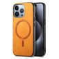 Solid Color Retro Magsafe PU Back Cover Phone Case, For iPhone 16 Pro, For iPhone 16 Plus, For iPhone 16