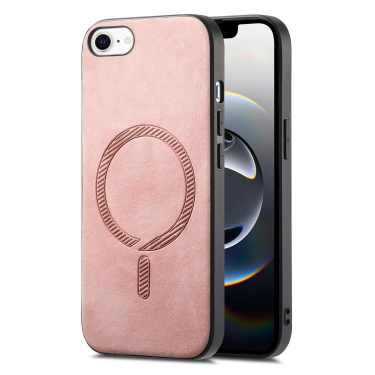 Solid Color Retro Magsafe PU Back Cover Phone Case, For iPhone 17e / 16e, For iPhone 17 Pro Max, For iPhone 17 Pro