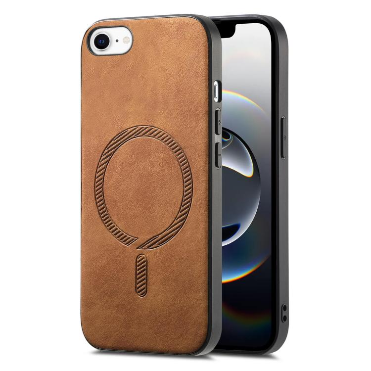 Solid Color Retro Magsafe PU Back Cover Phone Case, For iPhone 17e / 16e, For iPhone 17 Pro Max, For iPhone 17 Pro