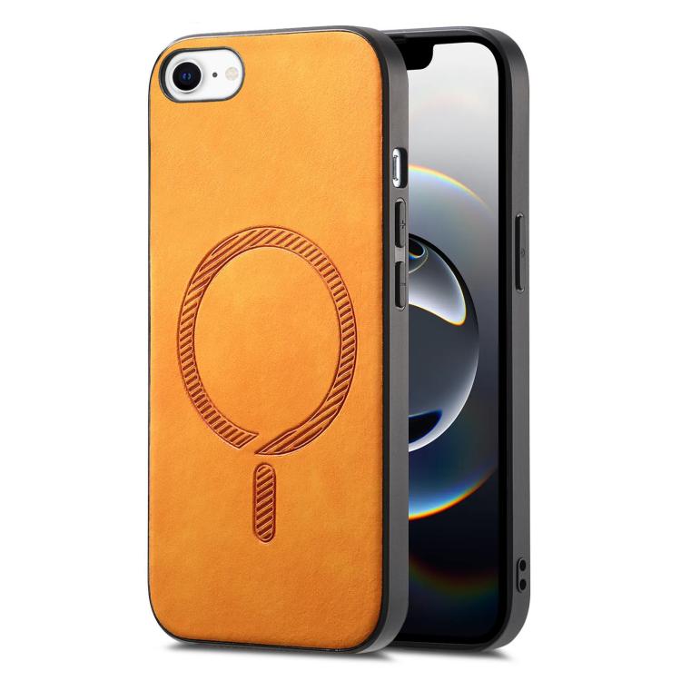 Solid Color Retro Magsafe PU Back Cover Phone Case, For iPhone 17e / 16e, For iPhone 17 Pro Max, For iPhone 17 Pro