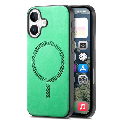 Solid Color Retro Magsafe PU Back Cover Phone Case, For iPhone 17, For iPhone Air, For iPhone 16 Pro Max