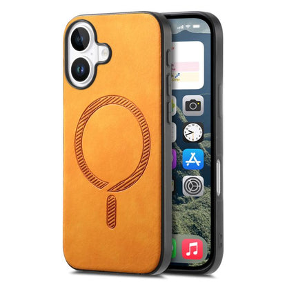 Solid Color Retro Magsafe PU Back Cover Phone Case, For iPhone 17, For iPhone Air, For iPhone 16 Pro Max