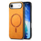 Solid Color Retro Magsafe PU Back Cover Phone Case, For iPhone 17, For iPhone Air, For iPhone 16 Pro Max