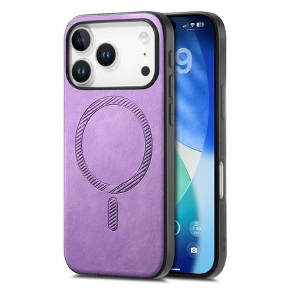 Solid Color Retro Magsafe PU Back Cover Phone Case, For iPhone 17e / 16e, For iPhone 17 Pro Max, For iPhone 17 Pro
