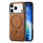 Solid Color Retro Magsafe PU Back Cover Phone Case, For iPhone 17e / 16e, For iPhone 17 Pro Max, For iPhone 17 Pro