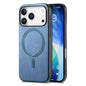 Solid Color Retro Magsafe PU Back Cover Phone Case, For iPhone 17e / 16e, For iPhone 17 Pro Max, For iPhone 17 Pro