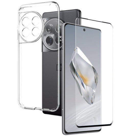 NORTHJO Transparent TPU Phone Case with Tempered Glass Film, For OnePlus 12 5G, For OnePlus 10T 5G