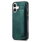 Retro Wristband Holder Leather Back Phone Case, For iPhone 17e / 16e, For iPhone 16 Pro Max, For iPhone 16 Pro, For iPhone 16 Plus