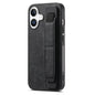 Retro Wristband Holder Leather Back Phone Case, For iPhone 16