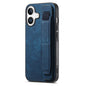Retro Wristband Holder Leather Back Phone Case, For iPhone 16