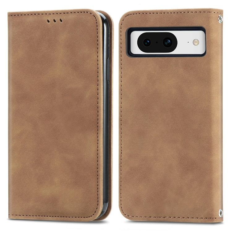 Retro Skin Feel Magnetic Flip Leather Phone Case