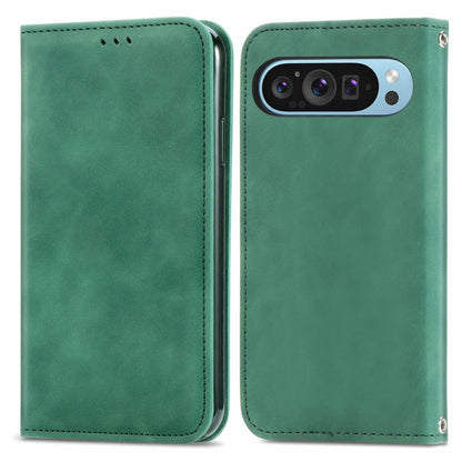 Retro Skin Feel Magnetic Flip Leather Phone Case, For Google Pixel 11 Pro XL, For Google Pixel 9 Pro XL, For Google Pixel 9