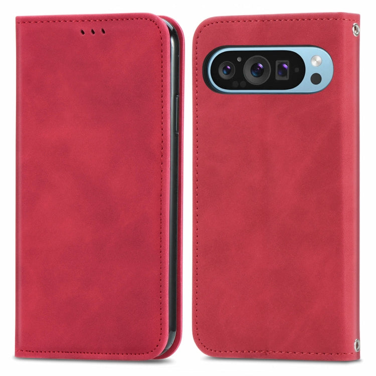 Retro Skin Feel Magnetic Flip Leather Phone Case