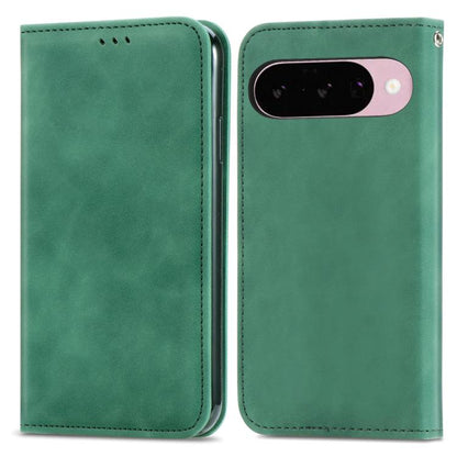 Retro Skin Feel Magnetic Flip Leather Phone Case, For Google Pixel 11 Pro XL, For Google Pixel 9 Pro XL, For Google Pixel 9