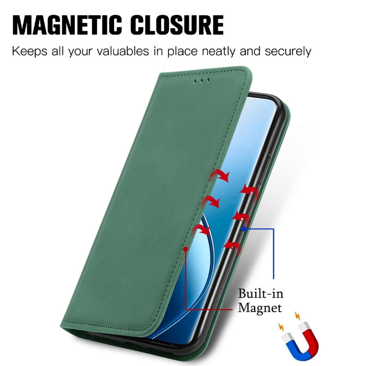 Retro Skin Feel Magnetic Flip Leather Phone Case