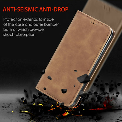 Retro Skin Feel Magnetic Flip Leather Phone Case