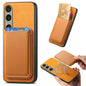 Retro Magsafe Card Bag PU Back Cover Phone Case