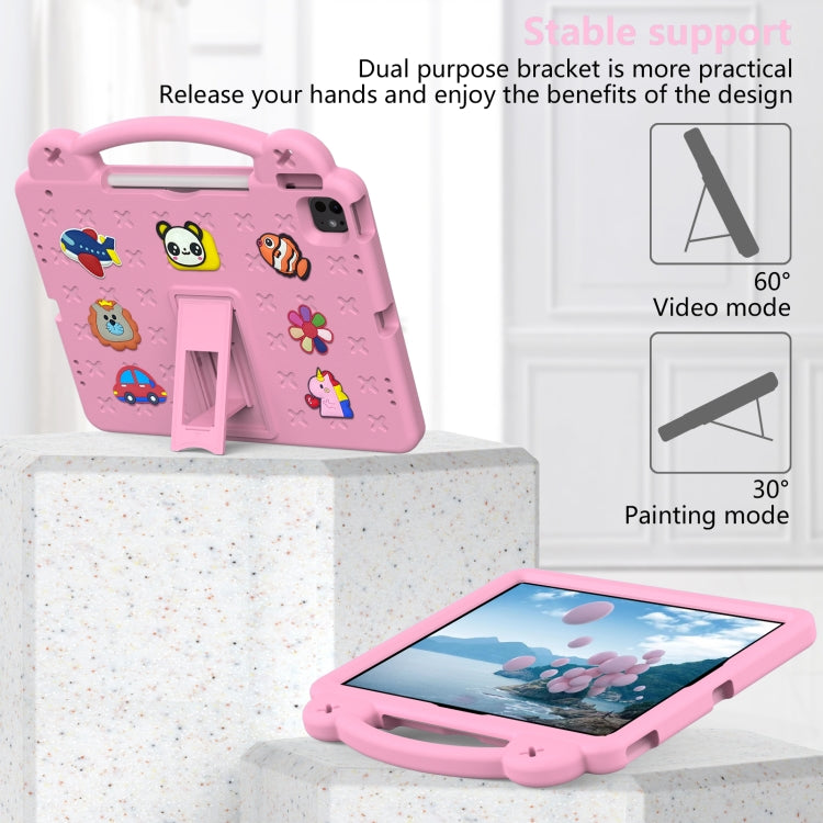 Handle Kickstand Children EVA Shockproof Tablet Case, For iPad Air 13 2026 / 2025 / 2024, For iPad Air 11 2026 / 2025 / 2024, For iPad Pro 13 2025 / 2024, For  iPad Pro 11 2025 / 2024