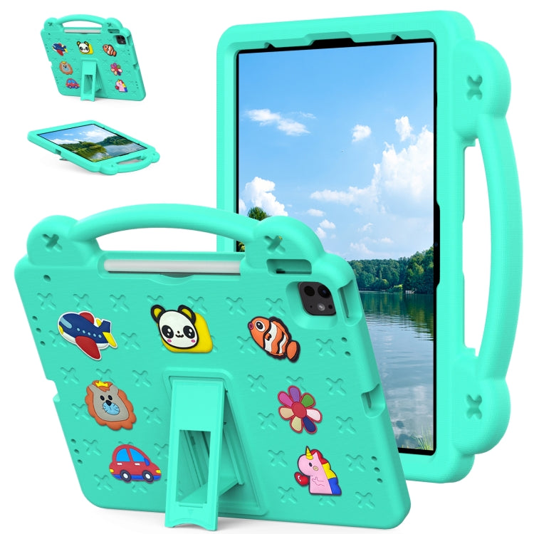 Handle Kickstand Children EVA Shockproof Tablet Case, For iPad Air 13 2026 / 2025 / 2024, For iPad Air 11 2026 / 2025 / 2024, For iPad Pro 13 2025 / 2024, For  iPad Pro 11 2025 / 2024