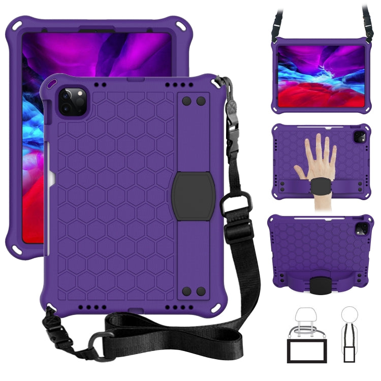 Honeycomb EVA Hybrid PC Tablet Case with Strap, For iPad Air 11 2026 / 2025 / 2024, For iPad Pro 11 2025 / 2024