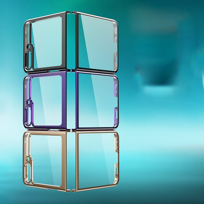 Electroplating Transparent Shockproof Phone Case, For Samsung Galaxy Z Flip6 / Flip7 FE
