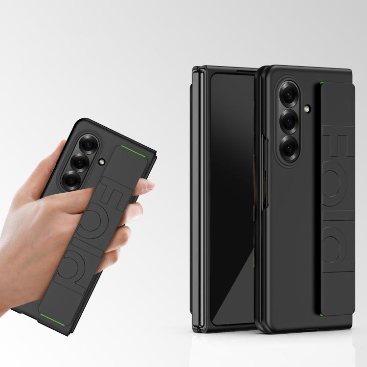 Skin Elastic Wrist Grip Back Cover Phone Case, For Samsung Galaxy Z Fold7 5G, For Samsung Galaxy Z Fold6 5G