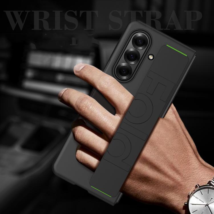 Skin Elastic Wrist Grip Back Cover Phone Case, For Samsung Galaxy Z Fold7 5G, For Samsung Galaxy Z Fold6 5G