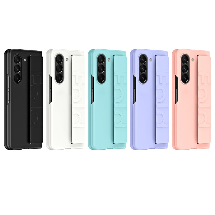 Skin Elastic Wrist Grip Back Cover Phone Case, For Samsung Galaxy Z Fold7 5G, For Samsung Galaxy Z Fold6 5G