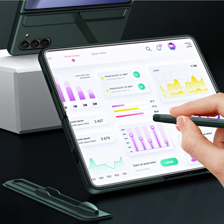 2 in 1 Holder Shockproof Phone Case with Pen Slot, For Samsung Galaxy Z Fold6 5G