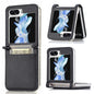Litchi Texture PU Card Fold Back Phone Case, For Samsung Galaxy Z Flip6 / Flip7 FE