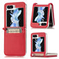 Litchi Texture PU Card Fold Back Phone Case, For Samsung Galaxy Z Flip6 / Flip7 FE