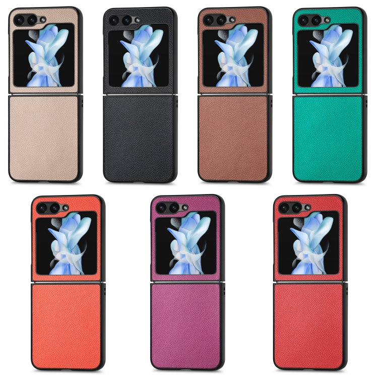 Litchi Texture Folding Shockproof Phone Case, For Samsung Galaxy Z Flip6 / Flip7 FE
