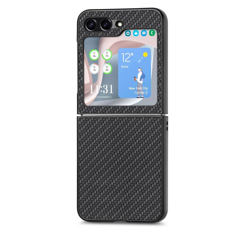 Carbon Fiber Texture Shockproof Phone Case, For Samsung Galaxy Z Flip6 / Flip7 FE