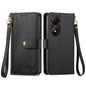 Love Zipper Lanyard Leather Phone Case