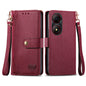 Love Zipper Lanyard Leather Phone Case