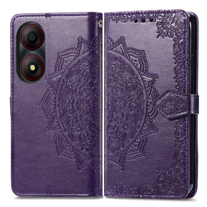 Mandala Flower Embossed Leather Phone Case