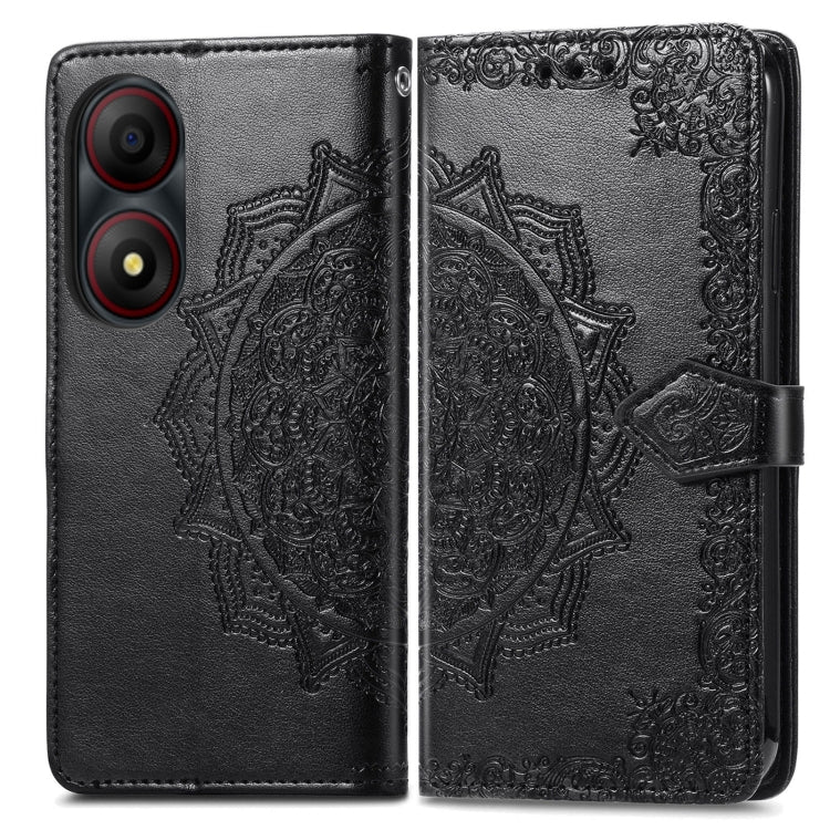 Mandala Flower Embossed Leather Phone Case