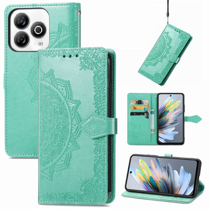 Mandala Flower Embossed Leather Phone Case