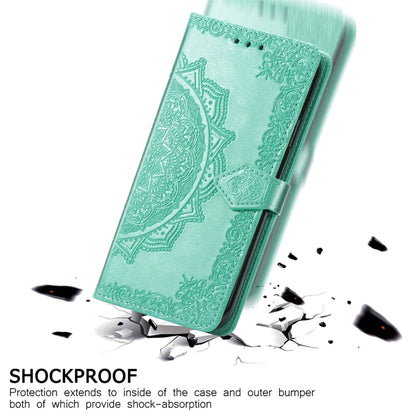 Mandala Flower Embossed Leather Phone Case