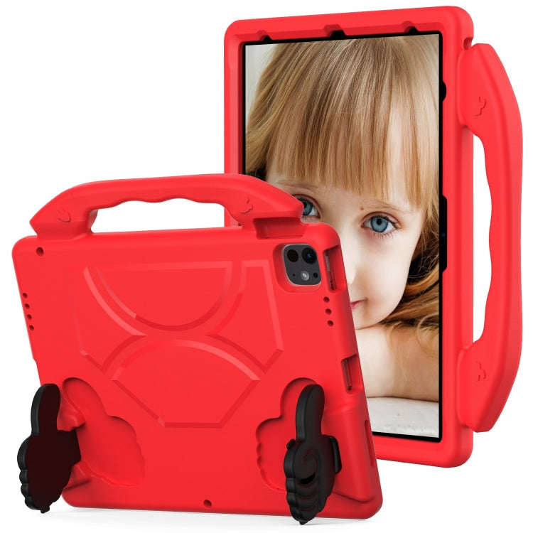 Children EVA Shockproof Tablet Case with Thumb Bracket, For iPad Air 13 2026 / 2025 / 2024, For iPad Air 11 2026 / 2025 / 2024, For iPad Pro 13 2025 / 2024, For iPad Pro 11 2025 / 2024