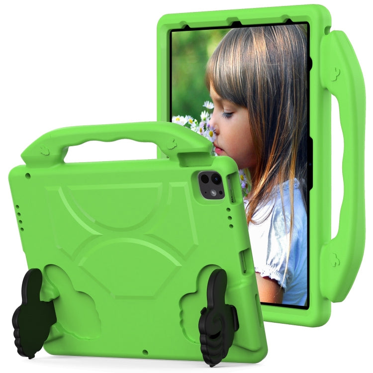 Children EVA Shockproof Tablet Case with Thumb Bracket, For iPad Air 13 2026 / 2025 / 2024, For iPad Air 11 2026 / 2025 / 2024, For iPad Pro 13 2025 / 2024, For iPad Pro 11 2025 / 2024