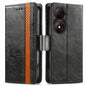 CaseNeo Splicing Dual Magnetic Buckle Leather Phone Case