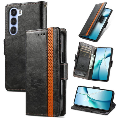 CaseNeo Splicing Dual Magnetic Buckle Leather Phone Case, For ZTE Blade A35e 4G, For ZTE Nubia S 5G, For ZTE Blade A75 4G, For ZTE Blade A34