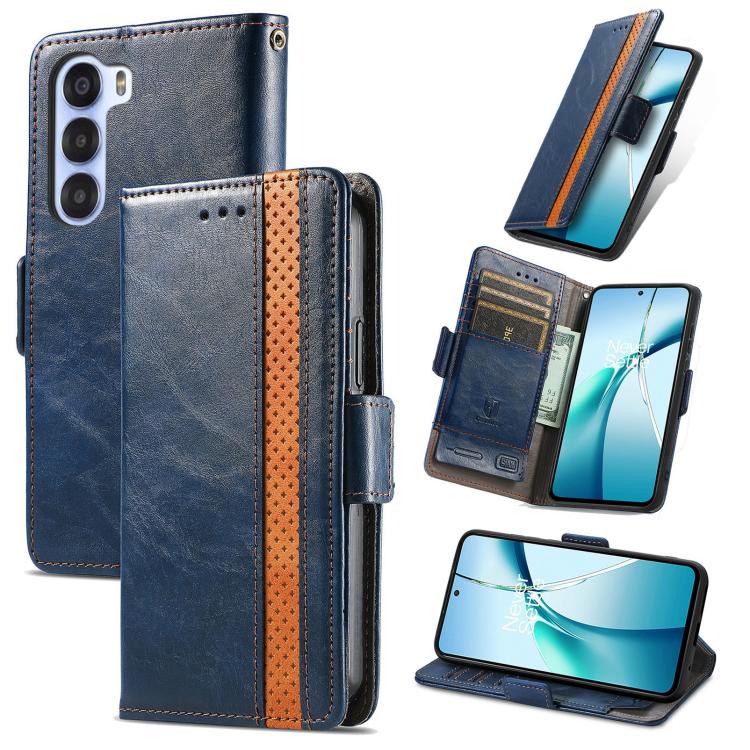 CaseNeo Splicing Dual Magnetic Buckle Leather Phone Case, For ZTE Blade A35e 4G, For ZTE Nubia S 5G, For ZTE Blade A75 4G, For ZTE Blade A34